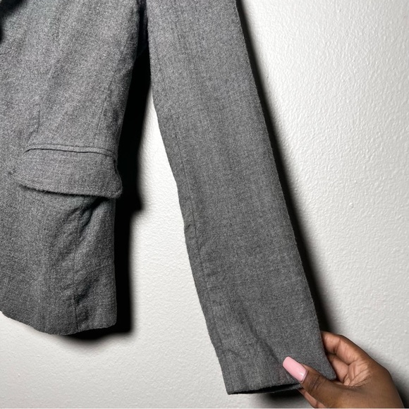 J. Crew Women Schoolboy Blazer Jacket 2 Gray Wool Preppy Academia Old Money - Picture 2 of 11